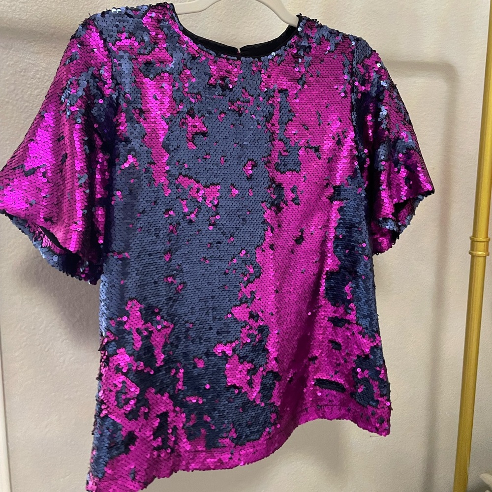 Buddy Love flip sequin top-worn once